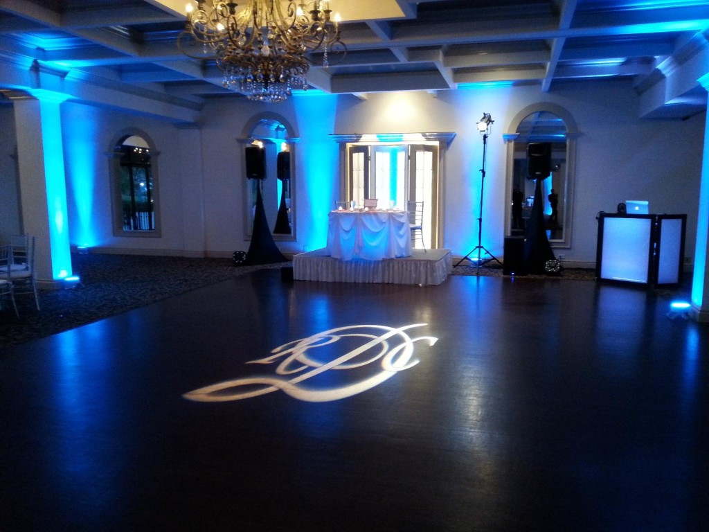 gobo projection on floor